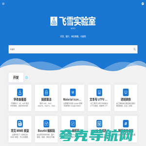 飞雪实验室-在线工具